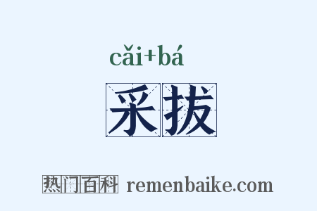 采拔是什么意思的图片